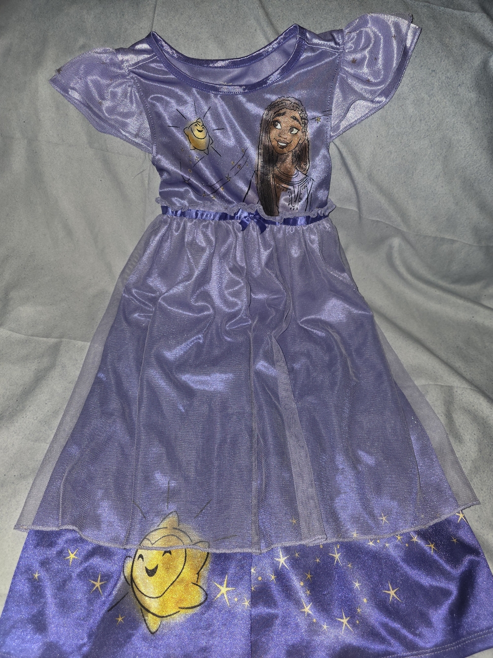 Disney Lavender Starry Princess Costume Nightgown